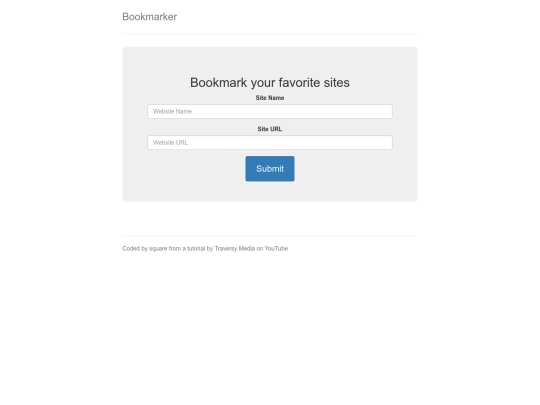 bookmarker screenshot