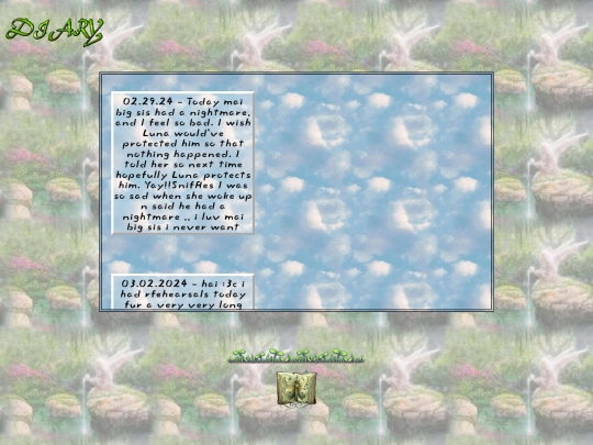 diary screenshot