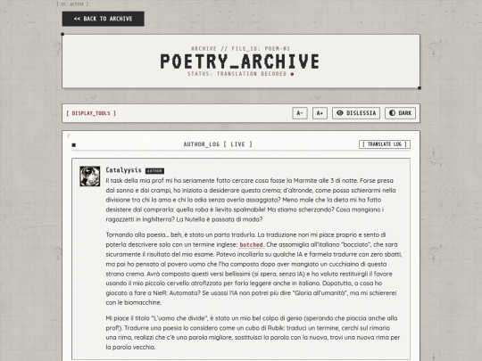 pensieri1 screenshot