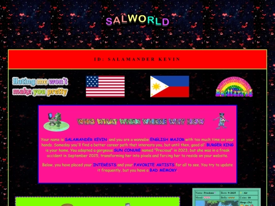 info screenshot