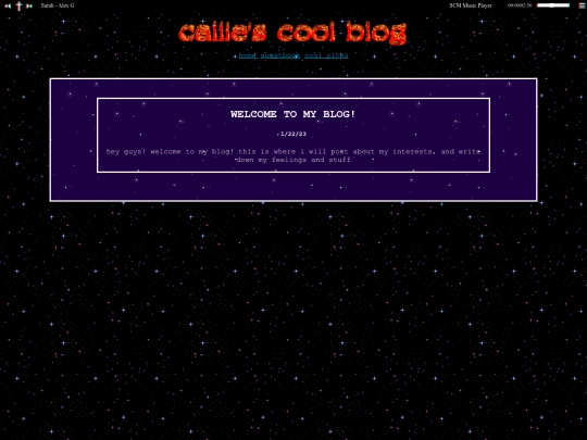 blog screenshot