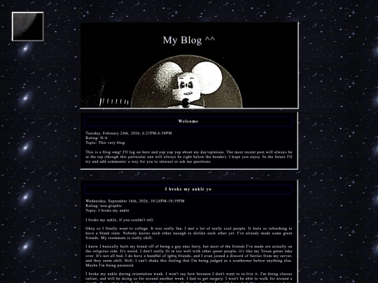 blog screenshot