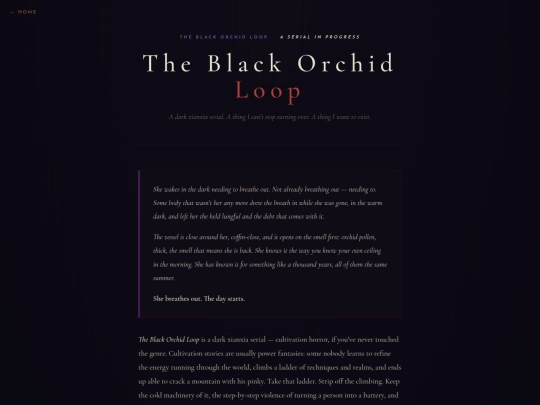 black-orchid-landing screenshot