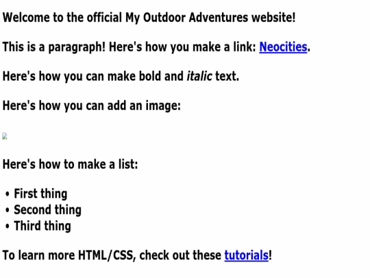 index screenshot