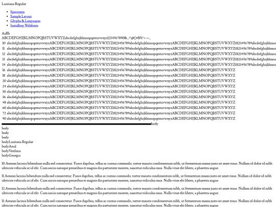 webfontkit-20231118-205407/lusitana-regular-demo screenshot
