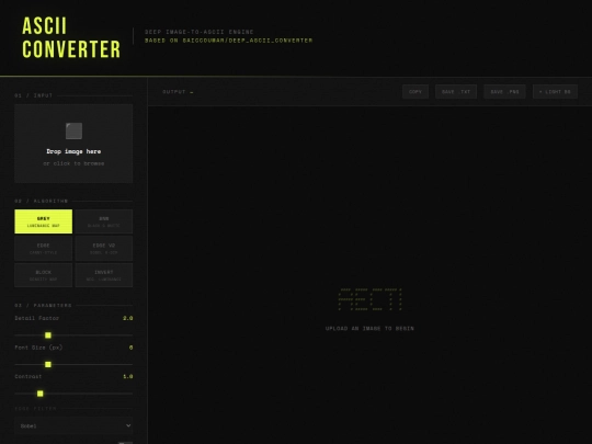 tests/Img2ASCIIt/ascii_converter screenshot