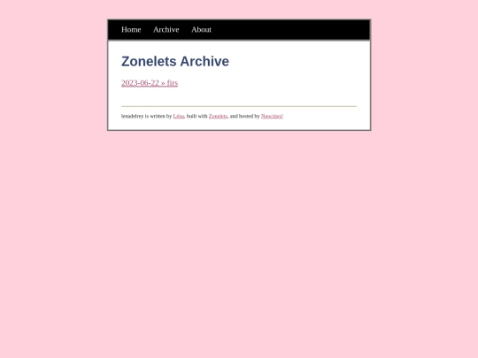 archive screenshot