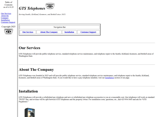 ~company screenshot