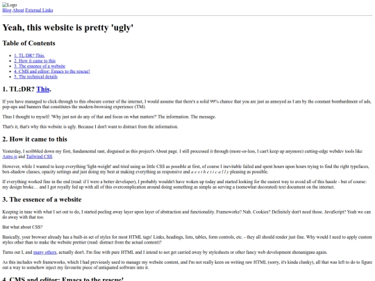 blog/this-website-is-ugly screenshot