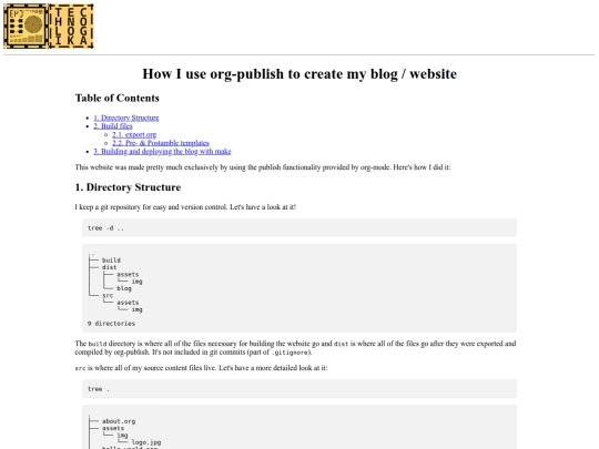 org-publish-setup screenshot