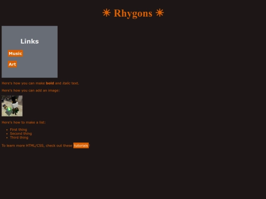 index screenshot