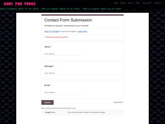 contact screenshot