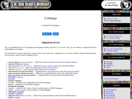 conlangs screenshot