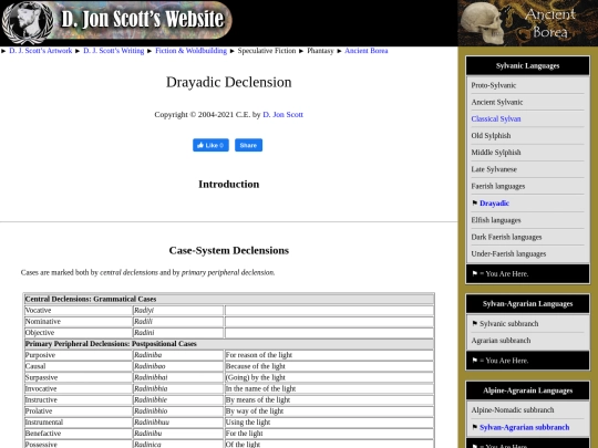 drayadic/declension screenshot