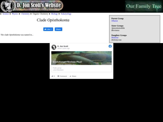 opisthokonta screenshot
