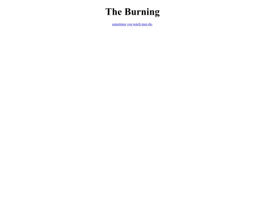 burning screenshot