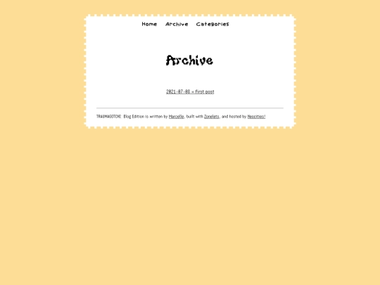 blog/archive screenshot