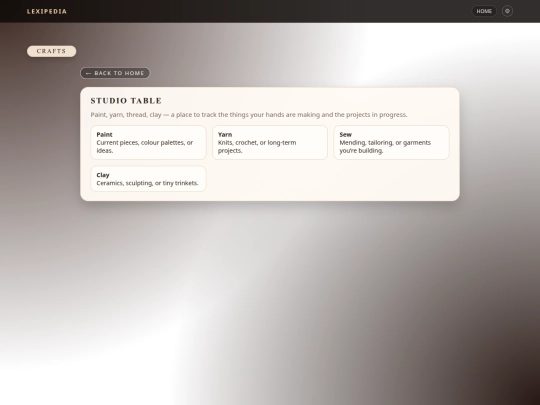 crafts screenshot