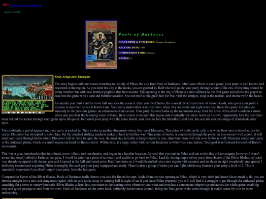RPG Reviews/PoolsofDarkness screenshot