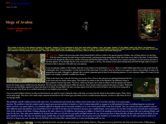 RPG Reviews/SiegeofAvalon_Ch3 screenshot