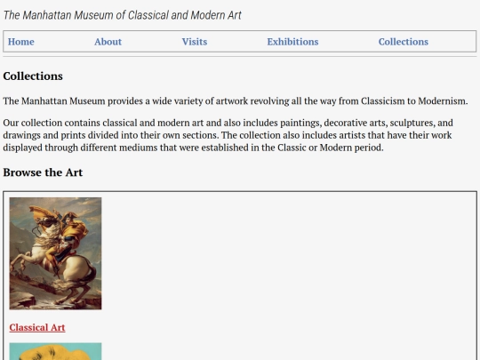 CollectionsPage screenshot