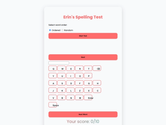 test screenshot