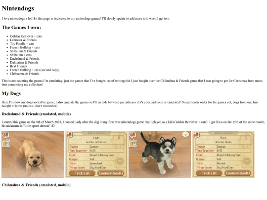 nintendogs screenshot