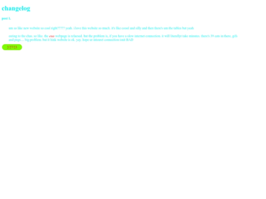 changelog screenshot