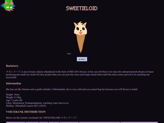 sweetie screenshot