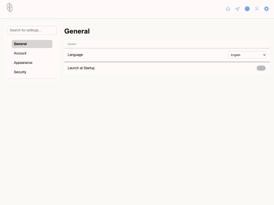 settings screenshot
