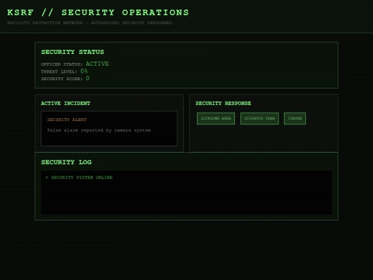 securitypanelredlake screenshot