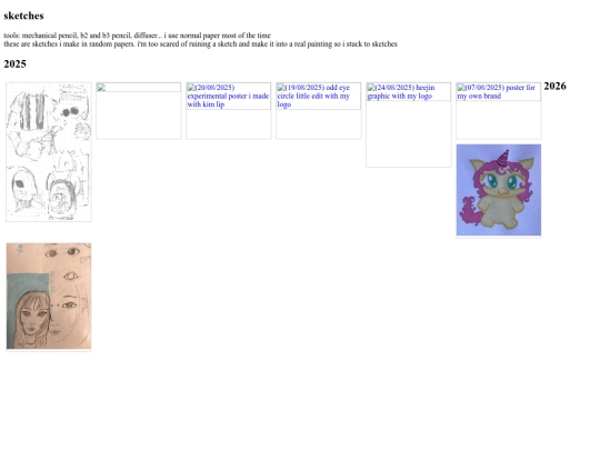 art/sketches screenshot