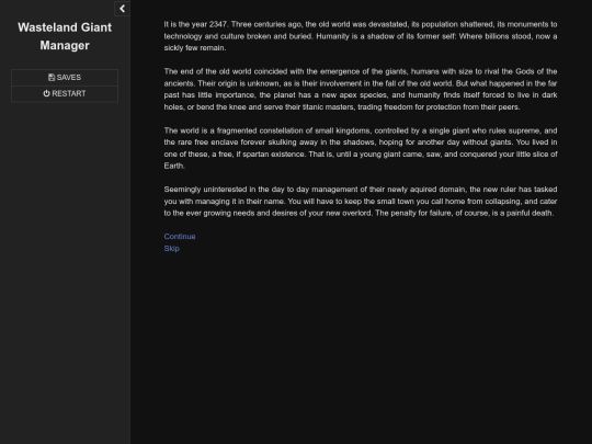 Wasteland Giant Manager 0.4 screenshot