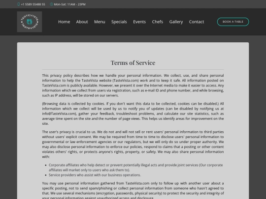 privacy_policy screenshot