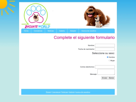 form screenshot