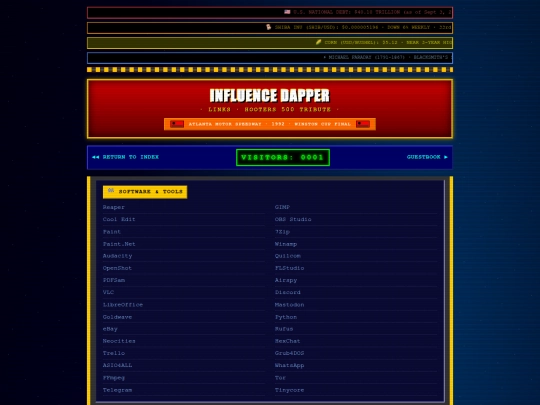 links screenshot