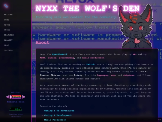 site screenshot