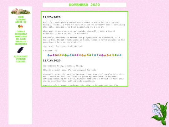 ramblings/nov2020 screenshot