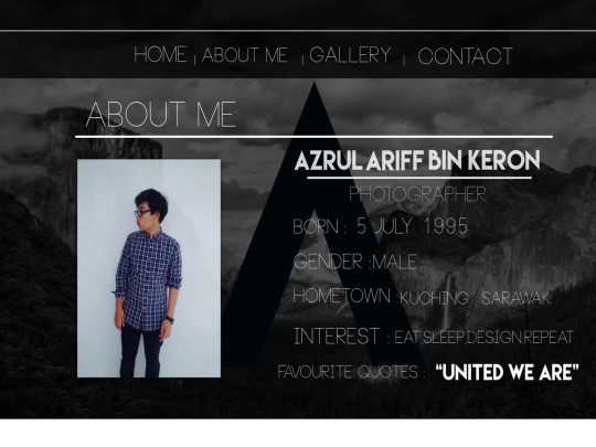 about-me screenshot