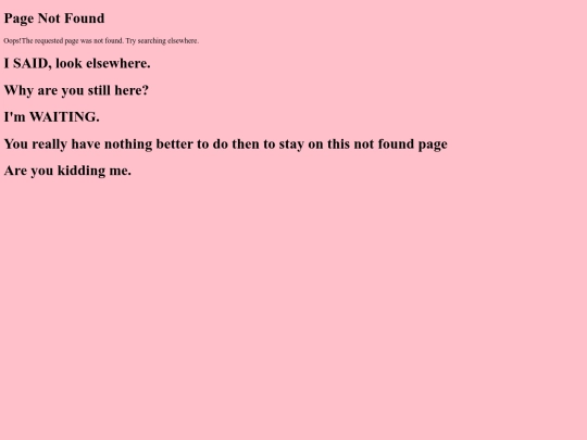 not_found screenshot