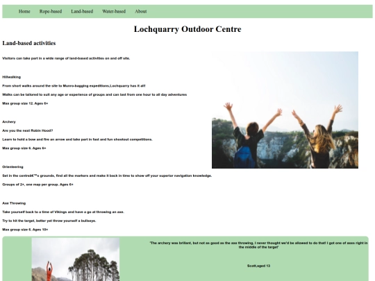 Lochquarry/Pages/Land-based screenshot
