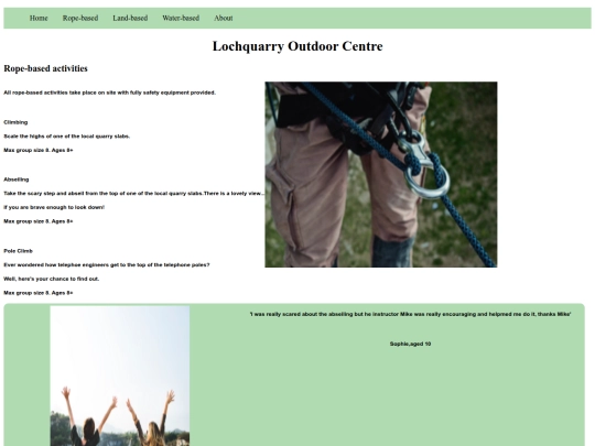 Lochquarry/Pages/Rope-based screenshot