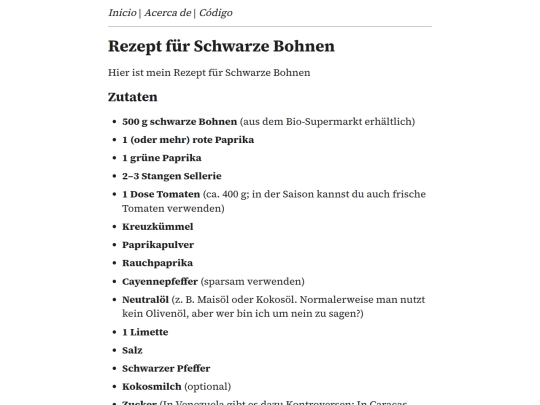 recipes/schwarze-bohnen screenshot