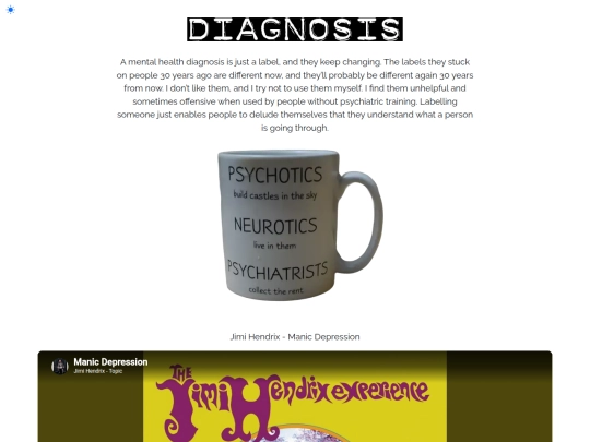 Diagnosis screenshot
