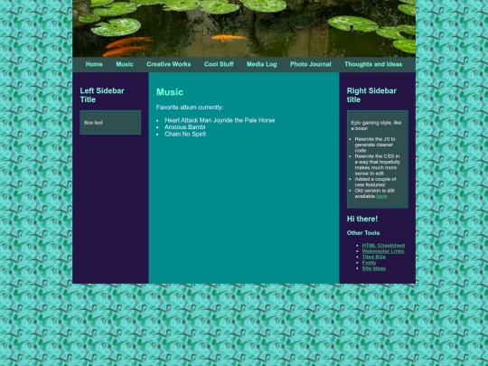 pages/music screenshot