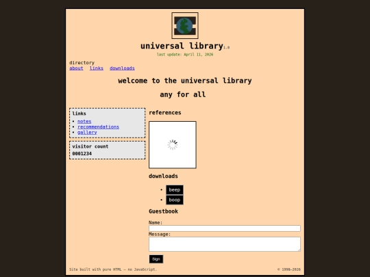 homepage screenshot