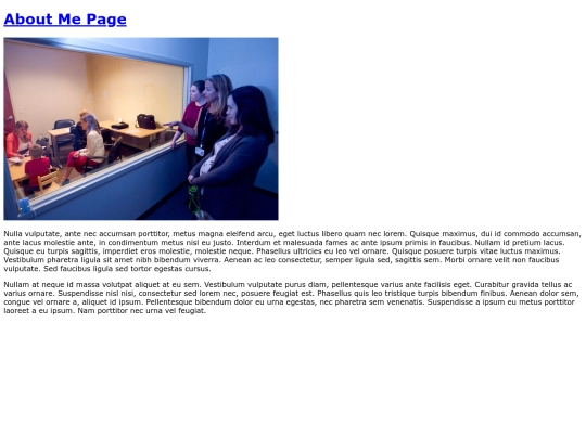 aboutme screenshot