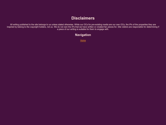 disclaimer screenshot