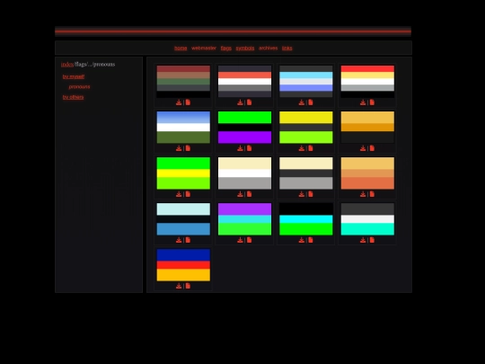 flags/mine/pronouns screenshot