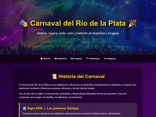 carnavaldelriodelaplata screenshot